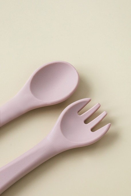Ложка з виделкою Simply, Рожева - фото 1