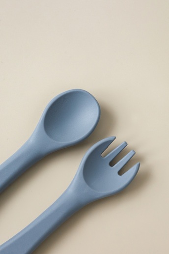 Ложка с вилкой Simply, Серая - фото 1