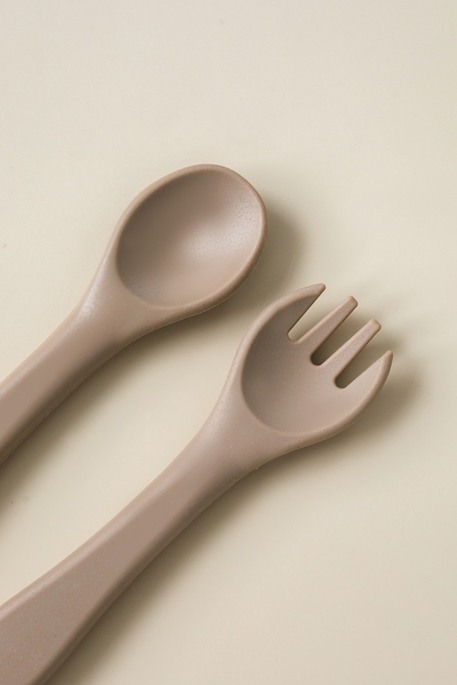 Ложка з виделкою Simply, Коричнева - фото 1