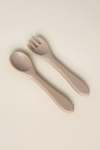 Ложка з виделкою Simply, Коричнева - фото 2