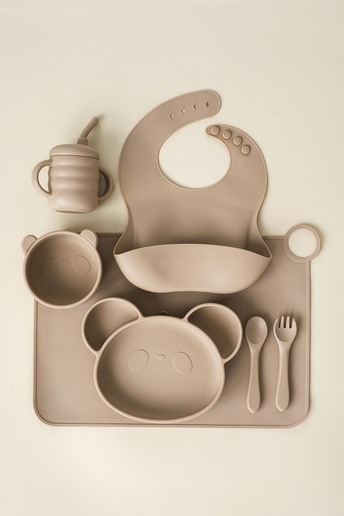 Набор посуды Panda, Коричневый