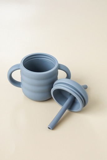 Поїльник з трубочкою Simply, Сірий - фото 1