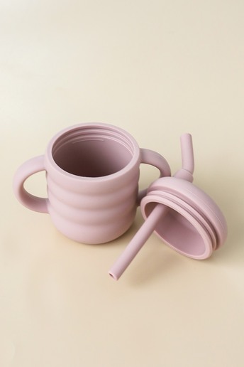 Поїльник з трубочкою Simply, Рожевий - фото 1