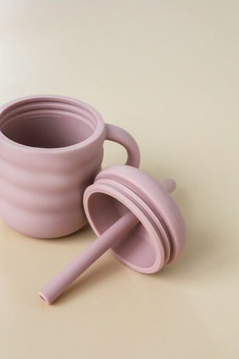 Поїльник з трубочкою Simply, Рожевий - фото 2