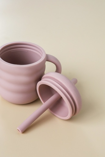 Поїльник з трубочкою Simply, Рожевий - фото 2