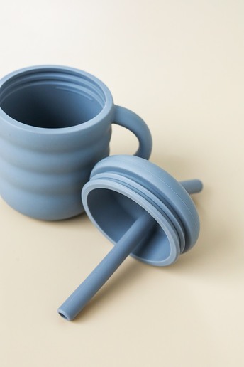 Поильник с трубочкой Simply, Серый - фото 2