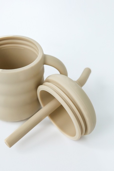 Поїльник з трубочкою Simply, Бежевий - фото 2