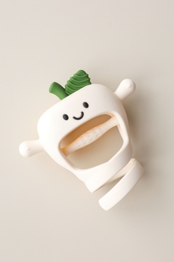 Силиконовый прорезыватель-рукавичка Apple, Бежевый