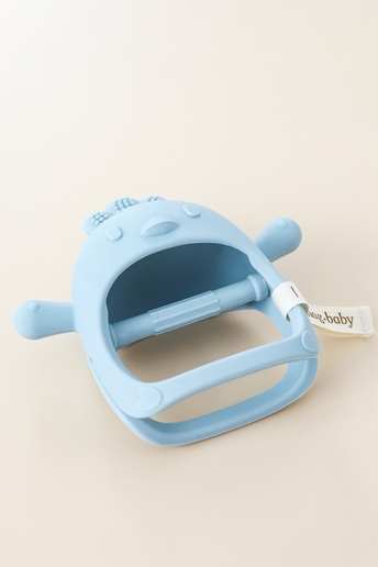 Силиконовый прорезыватель-рукавичка Bird, Голубой - фото 1