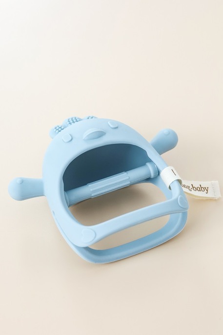 Силиконовый прорезыватель-рукавичка Bird, Голубой - фото 1