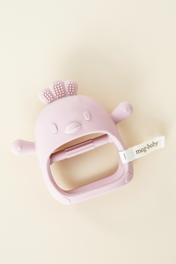 Силіконовий прорізувач-рукавичка Bird, Рожевий - фото 2