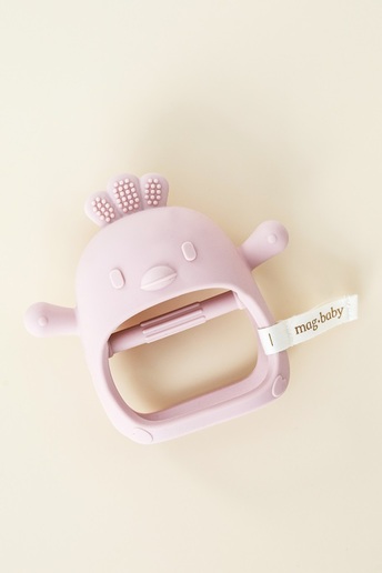 Силиконовый прорезыватель-рукавичка Bird, Розовый - фото 2