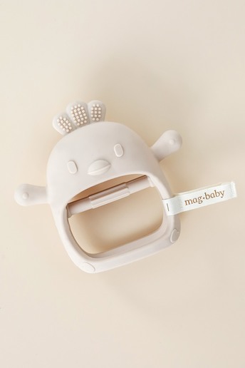 Силіконовий прорізувач-рукавичка Bird, Бежева - фото 2