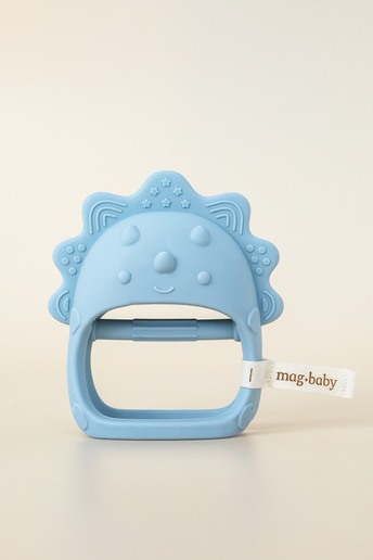 Силіконовий прорізувач-рукавичка Lion, Блакитний