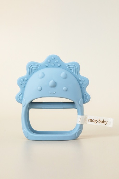 Силиконовый прорезыватель-рукавичка Lion, Голубой