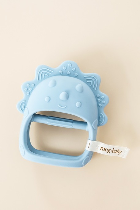 Силиконовый прорезыватель-рукавичка Lion, Голубой - фото 2