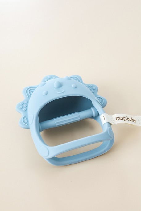 Силиконовый прорезыватель-рукавичка Lion, Голубой - фото 1