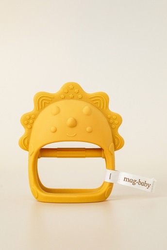 Силіконовий прорізувач-рукавичка Lion, Гірчичний