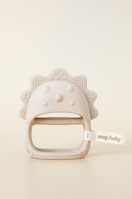 Силиконовый прорезыватель-рукавичка Lion, Бежевий