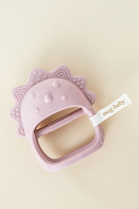 Силиконовый прорезыватель-рукавичка Lion, Розовый - фото 2