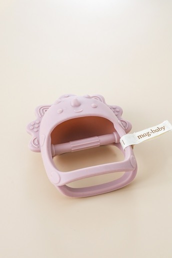 Силіконовий прорізувач-рукавичка Lion, Рожевий - фото 1