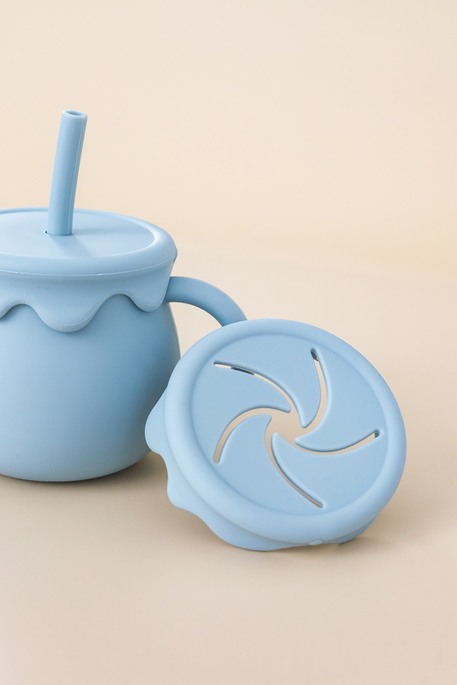 Снек стакан-поїльник Marshmallow, Блакитний - фото 1