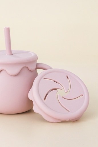 Снек стакан-поїльник Marshmallow, Рожевий - фото 1