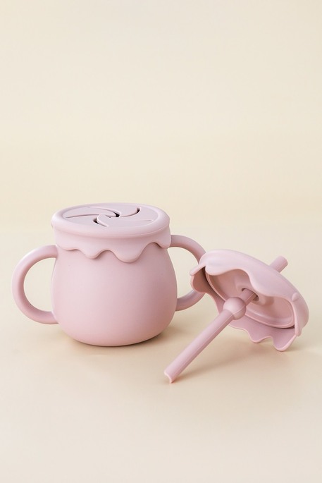 Снек стакан-поїльник Marshmallow, Рожевий - фото 3