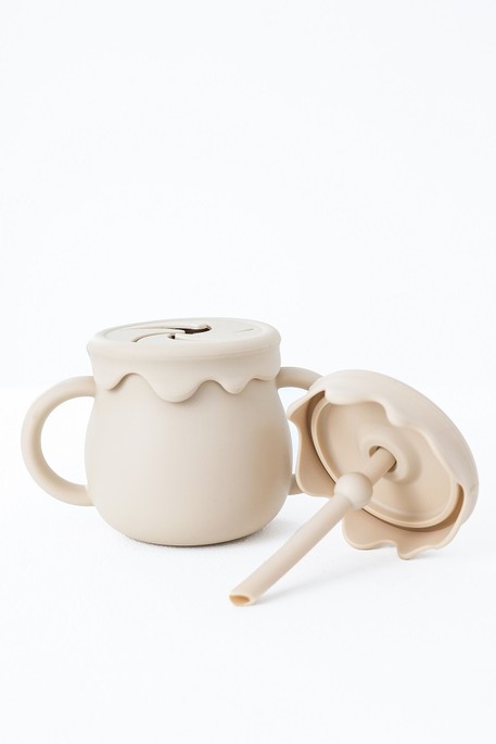 Снек стакан-поильник Marshmallow, Бежевый - фото 3