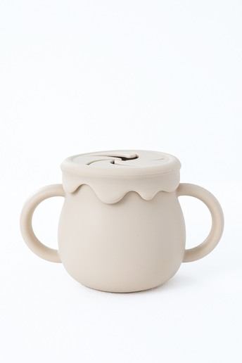 Снек стакан-поїльник Marshmallow, Бежевий - фото 1