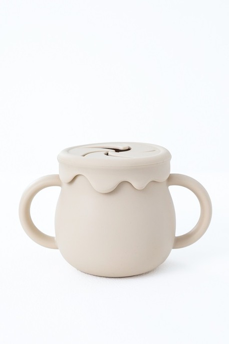 Снек стакан-поильник Marshmallow, Бежевый - фото 1