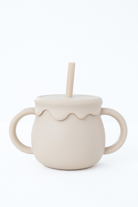 Снек стакан-поильник Marshmallow, Бежевый - фото 2