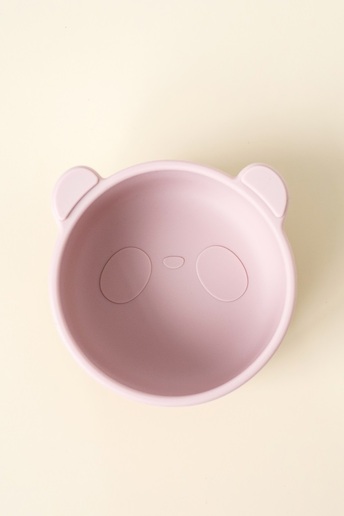 Тарілка на присосці Panda, Рожева - фото 3