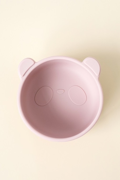 Тарелка на присоске Panda, Розовая - фото 3