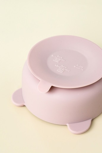 Тарілка на присосці Panda, Рожева - фото 1