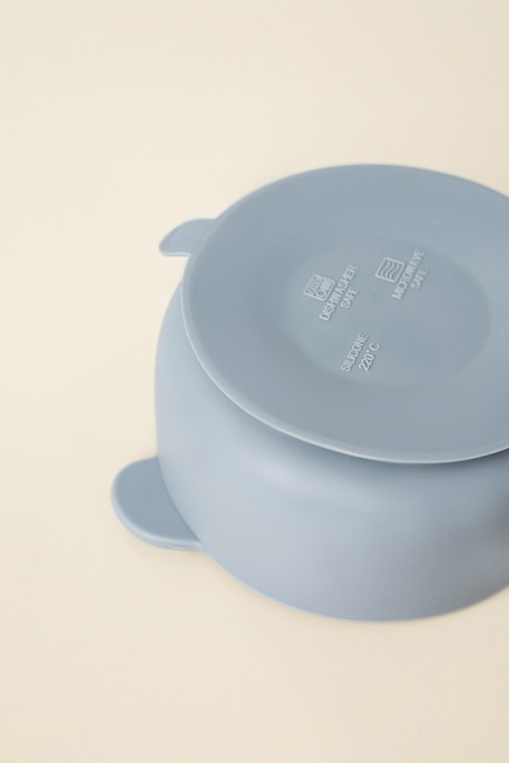 Тарелка на присоске Panda, Серая - фото 1