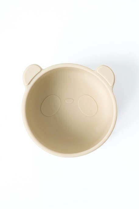 Тарелка на присоске Panda, Бежевая - фото 3