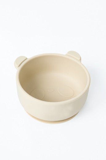 Тарілка на присосці Panda, Бежева