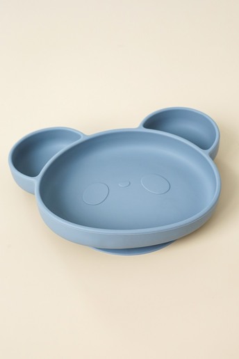 Тарілка секційна на присосці Panda, Сіра - фото 3