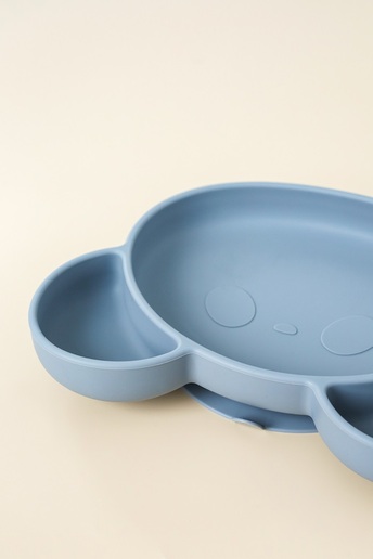 Тарілка секційна на присосці Panda, Сіра - фото 2