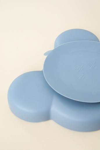 Тарілка секційна на присосці Panda, Сіра - фото 1