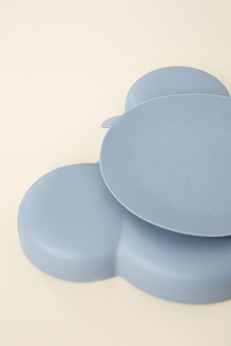 Тарелка секционная на присоске Panda, Серая - фото 1