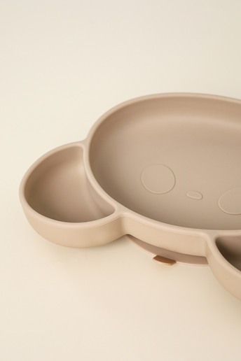 Тарілка секційна на присосці Panda, Коричнева - фото 2