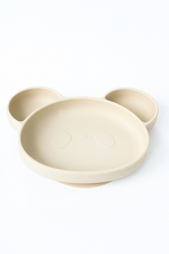 Тарілка секційна на присосці Panda, Бежева - фото 3