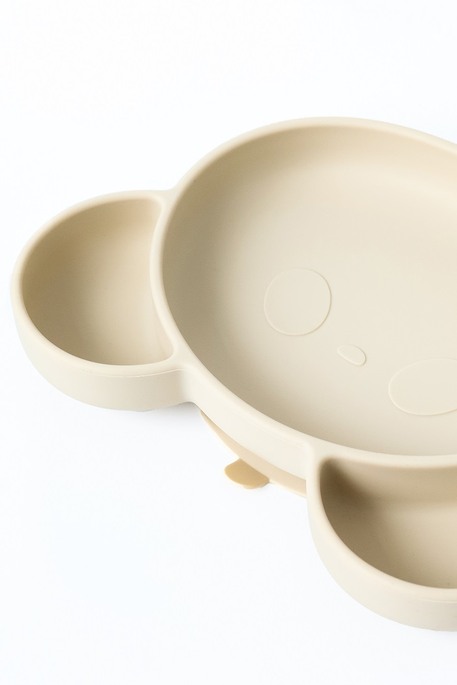 Тарелка секционная на присоске Panda, Бежева - фото 2