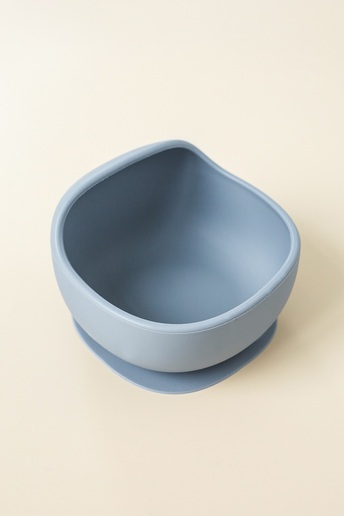 Тарелка на присоске Simply, Серая