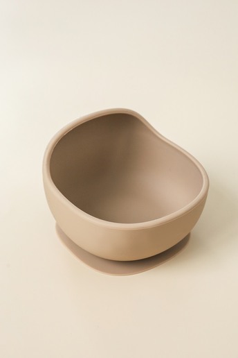 Тарілка на присосці Simply, Коричнева