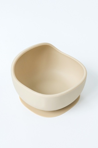 Тарілка на присосці Simply, Бежева