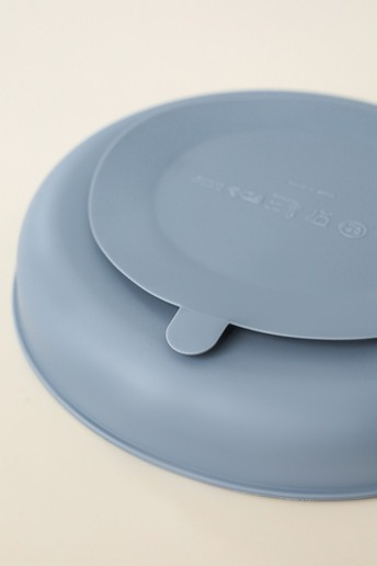 Тарелка секционная на присоске Simply, Серая - фото 2