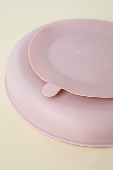 Тарелка секционная на присоске Simply, Рожева - фото 2